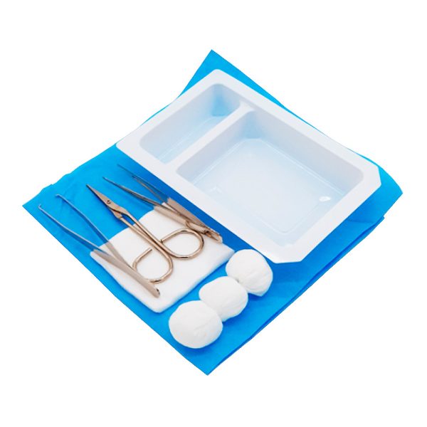 Kit de curación con bandeja – Desechable y práctico